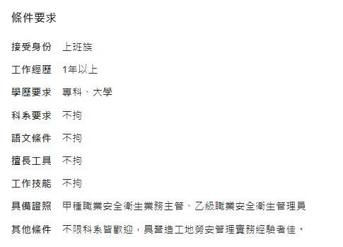 徵才~德昌營造股份有限公司徵安衛工程師(高雄)2